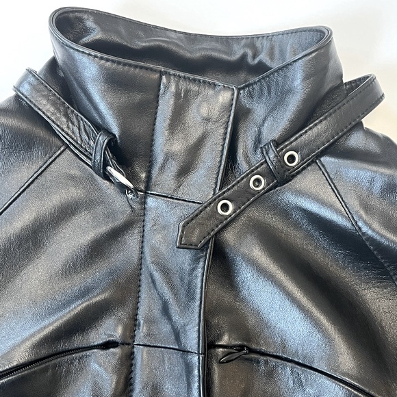 Women's bebe leather rider's jacket size S - Picture 4 of 5